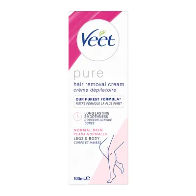 Veet Pure Inspirations Hair Removal Cream for Normal Skin - Body & Legs, 100ml