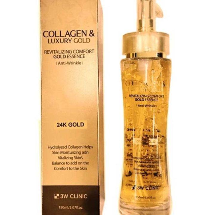 3W Clinic Collagen & Luxury Gold Revitalizing Comfort Gold Essence 150ml