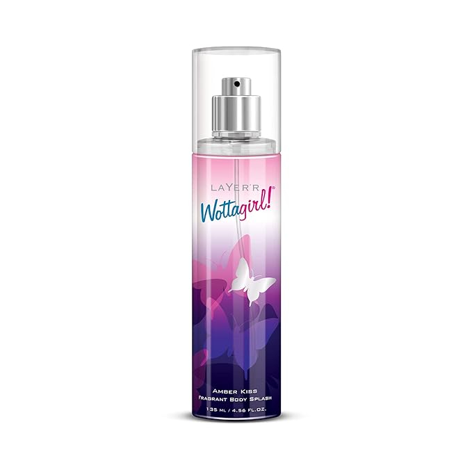 Layer'r Wottagirl Amber Kiss Body Splash For Women Long Lasting - 135ml