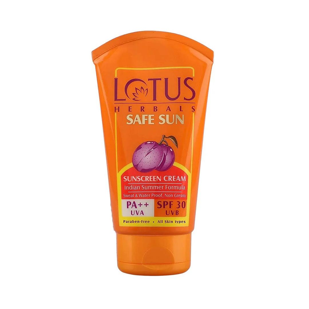 Lotus Safe Sun Invisible Matte Gel Sunscreen Lotus Herbals Safe Sun Sunscreen Cream SPF30m PA++ 100g