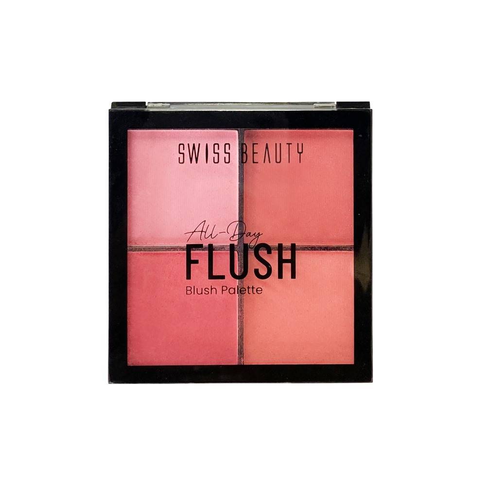 Swiss Beauty All Day Flush Blush Palette 01 The Cheeky Edit