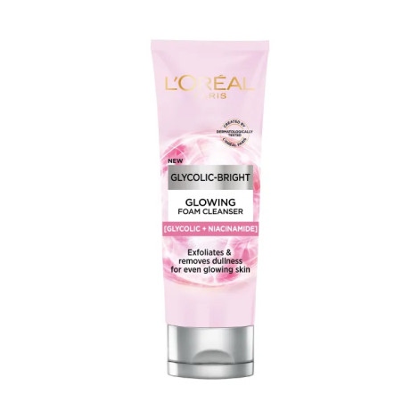 L'Oreal Glycolic Bright Glowing Daily Cleanser Foam 100ml