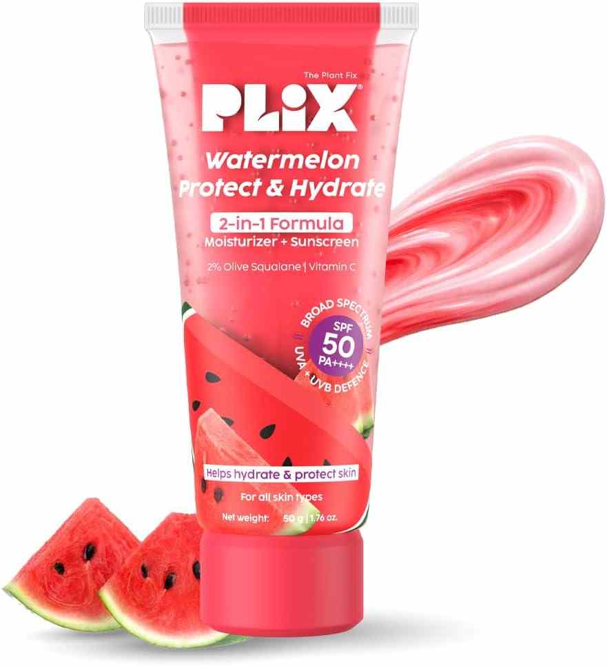 Plix Watermelon protect & Hydrate 2 in 1 Formula Sunscreen 50 gm
