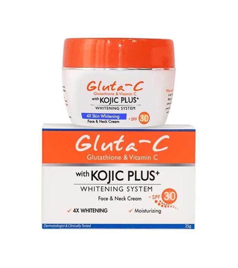 Gluta-C With Kojic Plus+ Whitening System Face & Neck Cream 25g