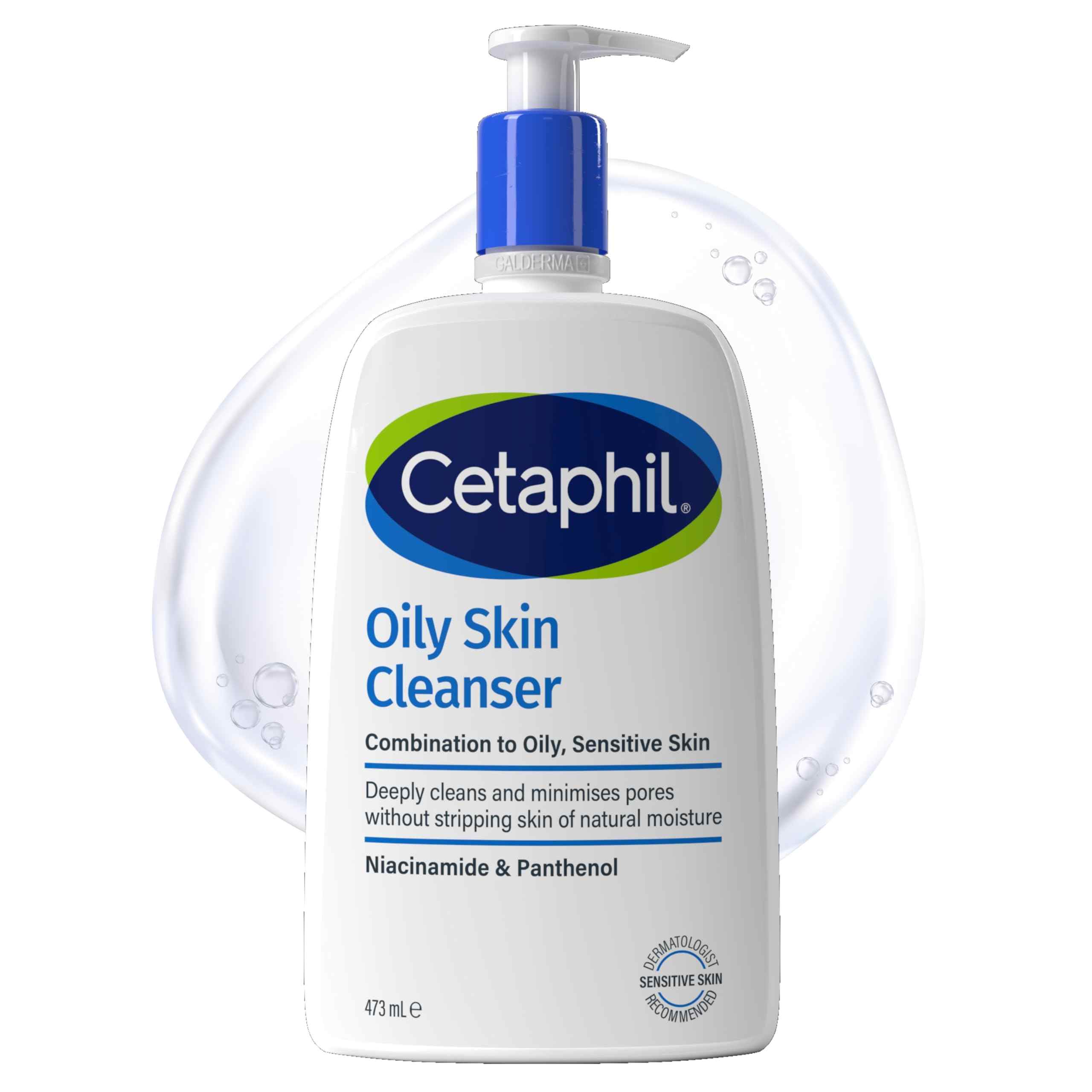 Cetaphil Oily Skin Cleanser for Combination to Oily, Sensitive Skin 473ml