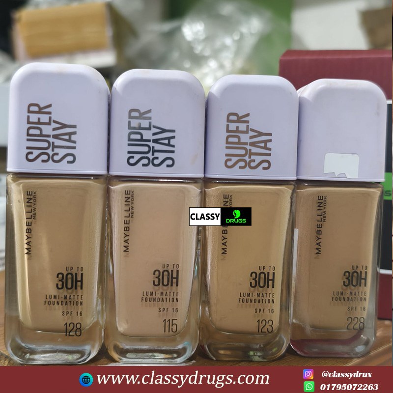 Maybelline Super Stay Lumi-Matte 30H Foundation -(pair up 5 ml)