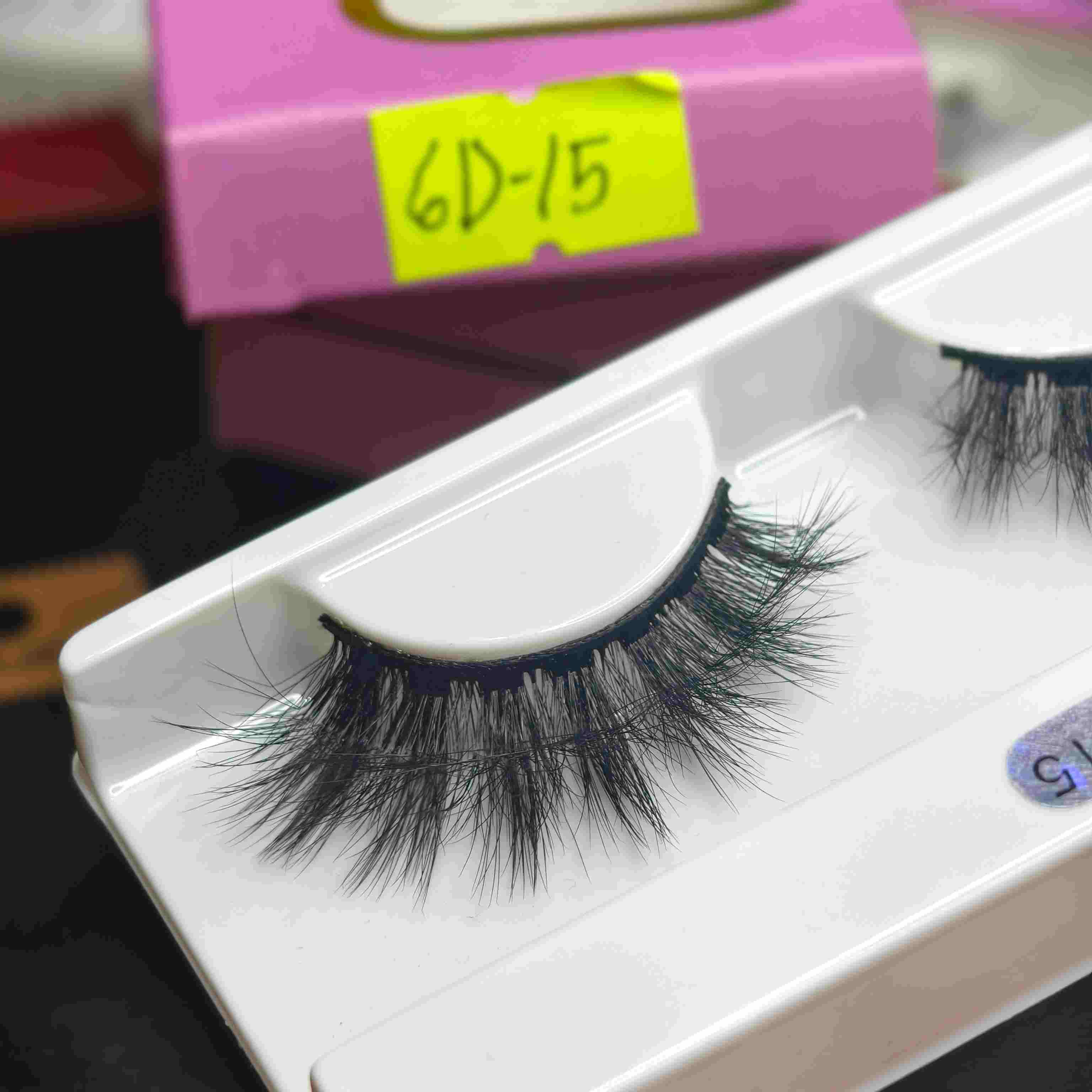 1 pair Reusable eyelash for hooded eye (6D15)