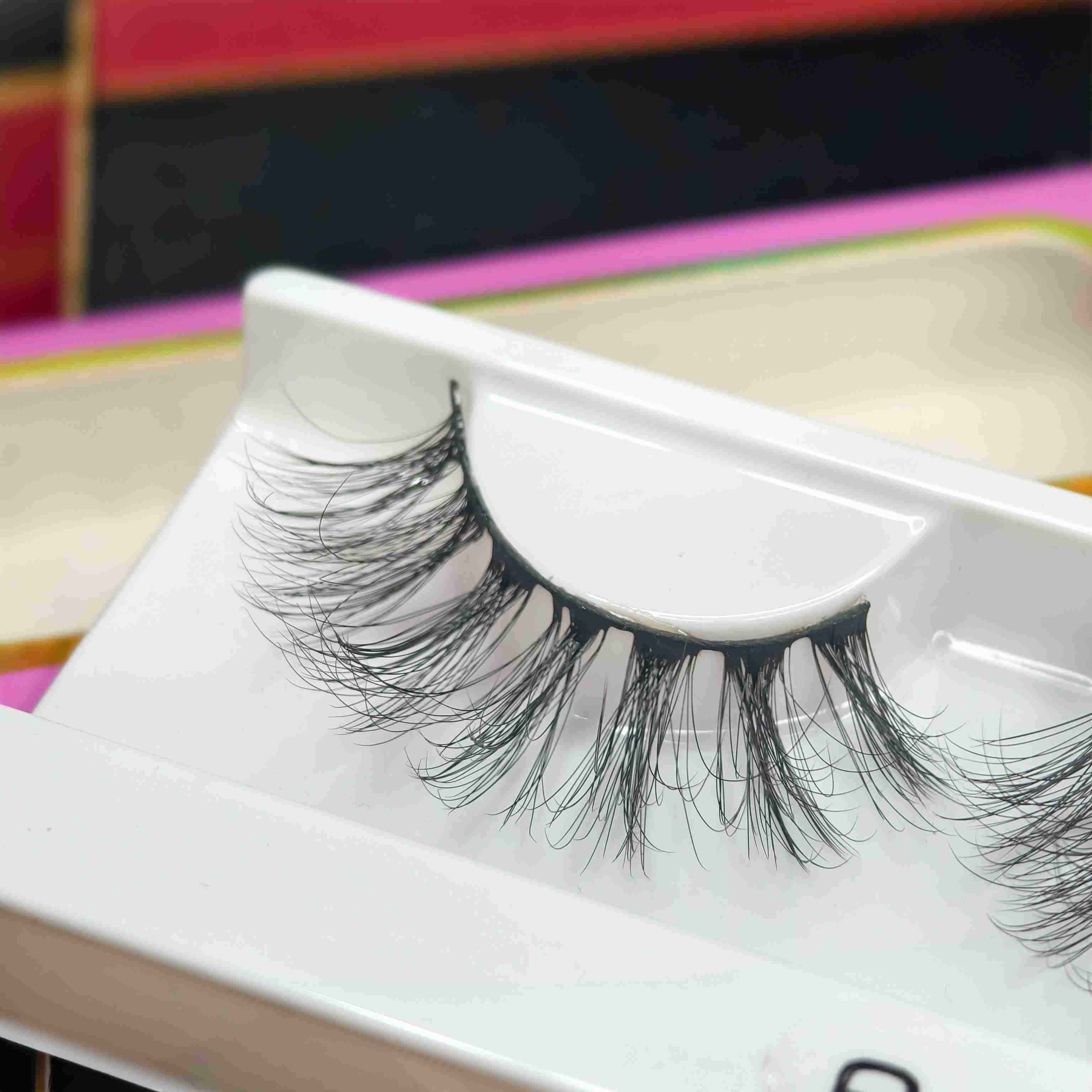 1 pair Reusable eyelash for hooded eye (D)
