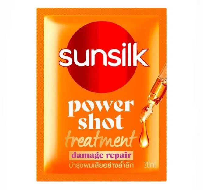 Sunsilk Power Shot Treatment Damage Repair Hair Mask   -(Orange - 20  ml)
