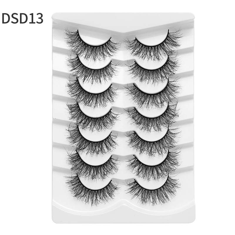 7 pairs Reusable Natural eyelash(DsD13)
