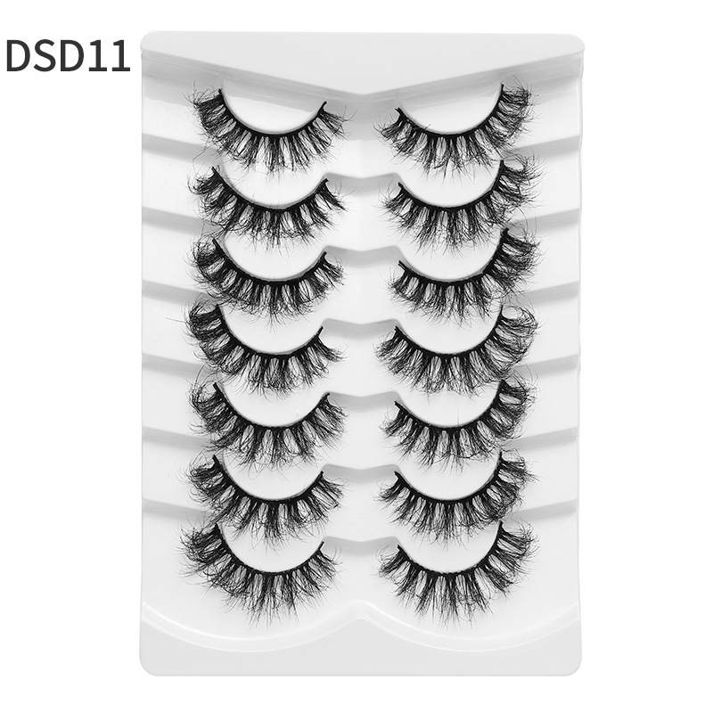 7 pairs Reusable Volume eyelash(DsD11)