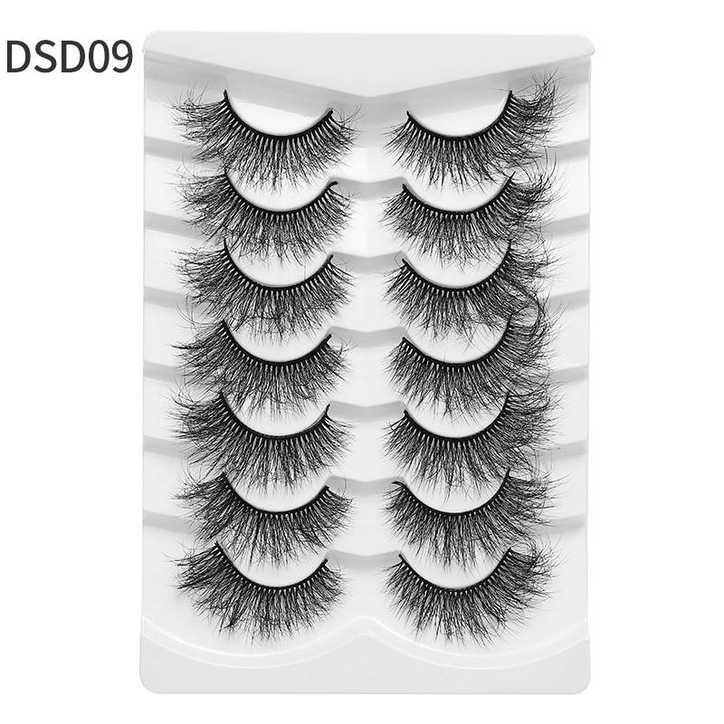 7 pairs Reusable Natural eyelash(DsD09)