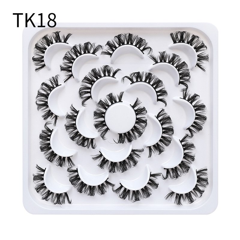 10 pairs Reusable Volume eyelash(T18)