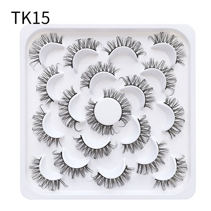10 pairs Reusable Volume eyelash(T15)