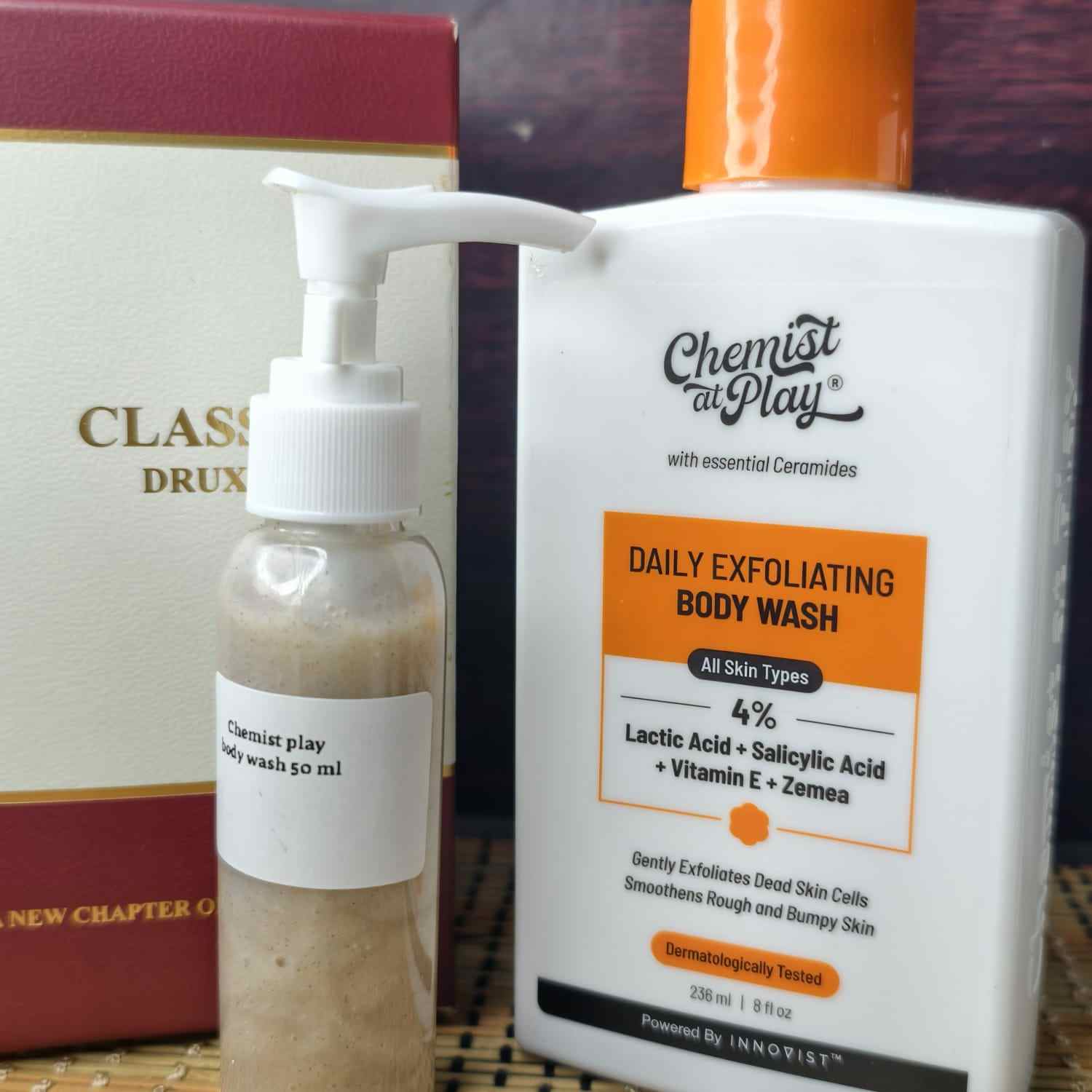 Chemist at Play Exfoliating Body Wash with Lactic Acid (pair up)