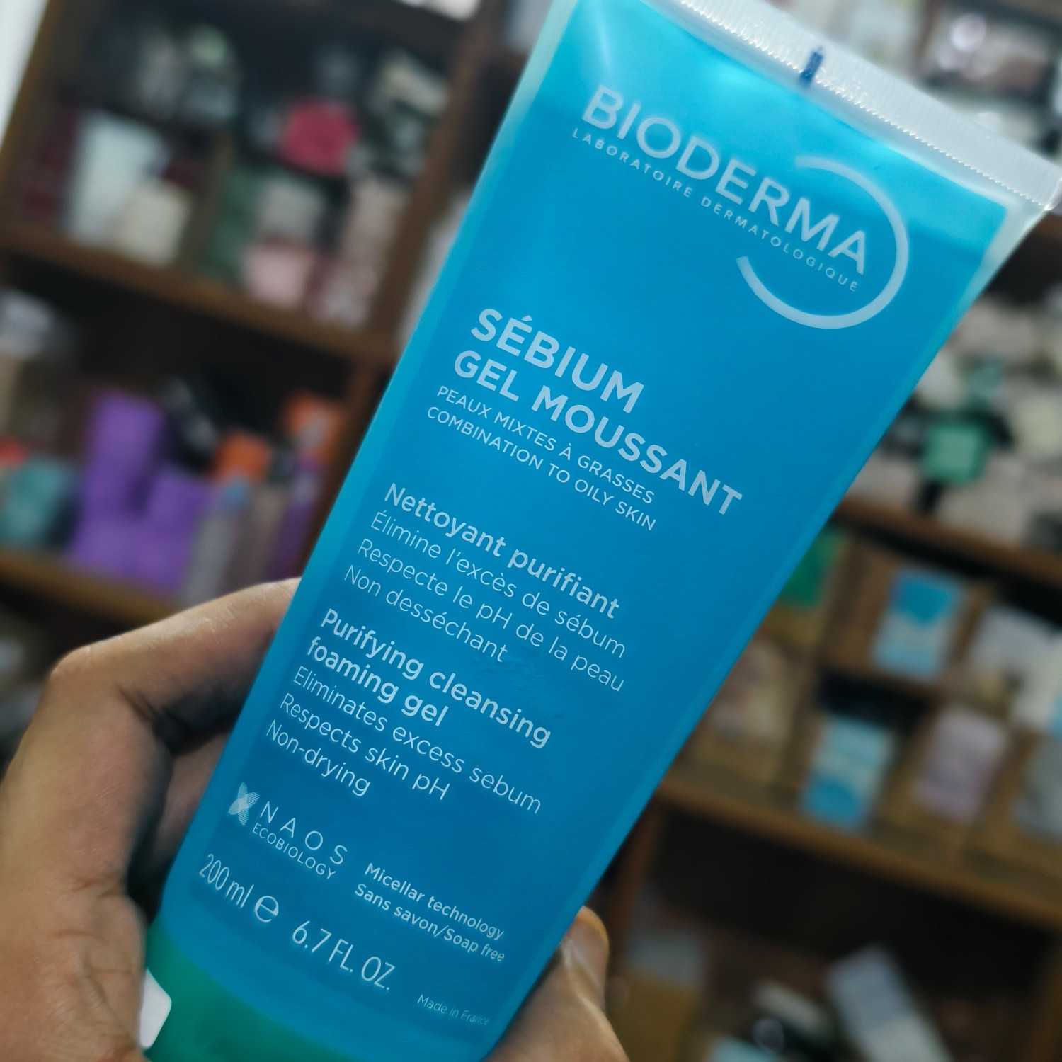 Bioderma Sebium Foaming Gel Facial Cleanser for  Oily Skin 200ml