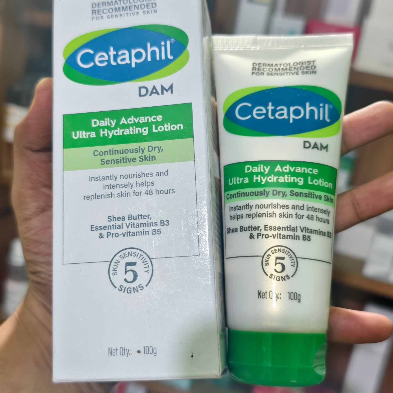 cetaphil continuously dry sensitive skin lotion 85gm (Made InIndia)
