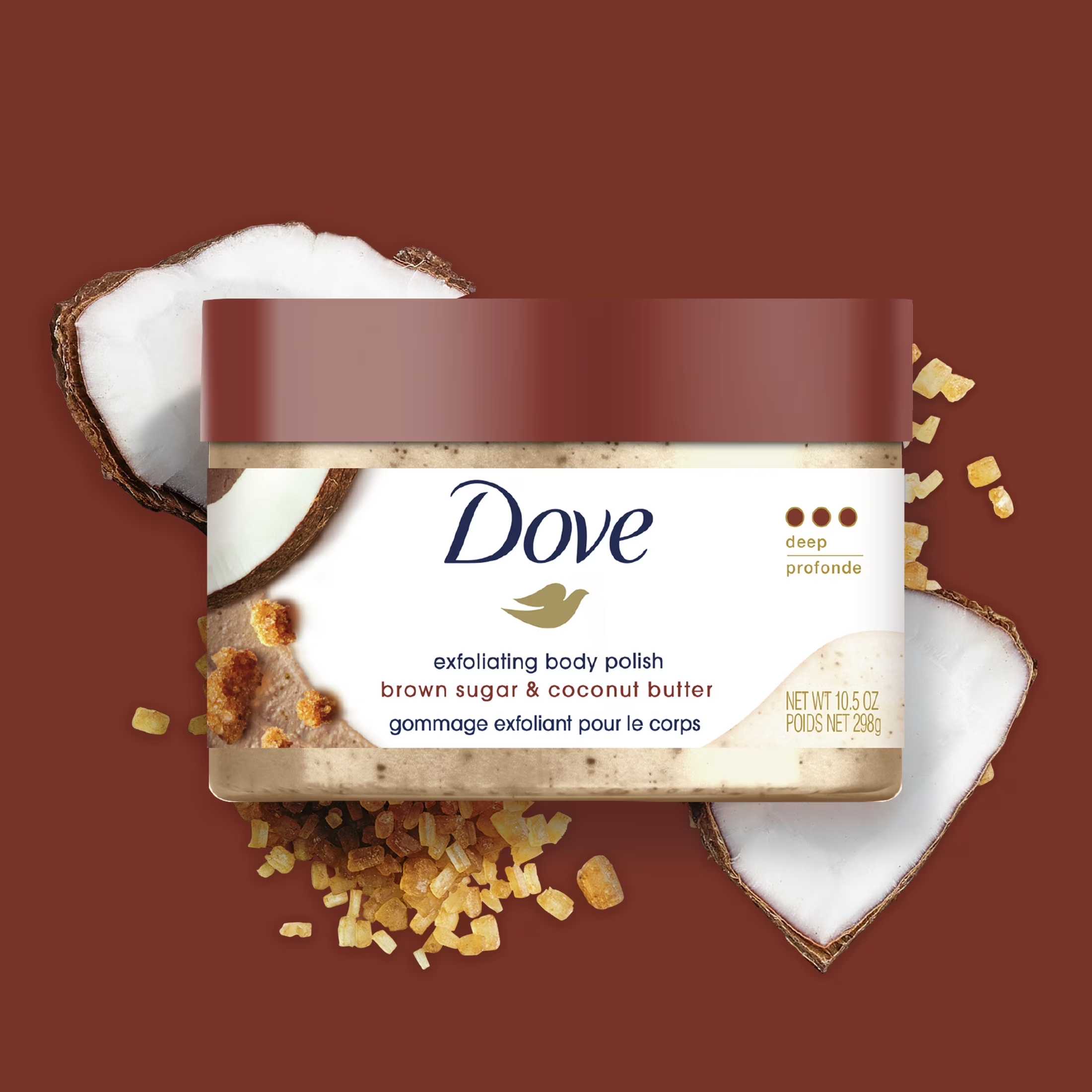 DOVE Exfoliating Body Polish Brown Sugar & Coconut Butter - (pair up)