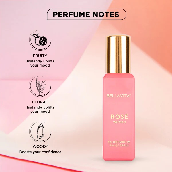 BellaVita Luxury ROSE Perfume for Women (20 ml)